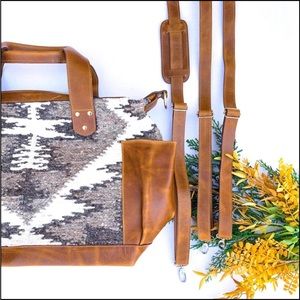 Wool Guatemalan Weekender convertible day bag